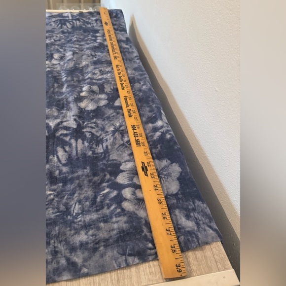 J Jill Blue Linen Hawaiian Tropical Aloha Print 3/4 Sleeve Shift Dress NWT 14 - Picture 4 of 9